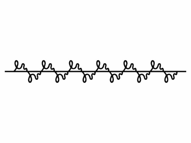 Illustrazione disegnata a mano della linea di confine