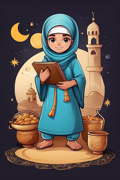 Illustrazione disegnata a mano di Ramadan Kareem