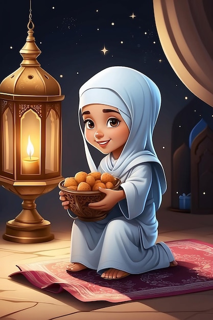 Illustrazione disegnata a mano di Ramadan Kareem