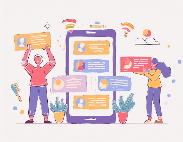 Illustrazione disegnata a mano in stile cartone animato