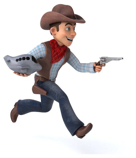 Illustrazione divertente del cowboy