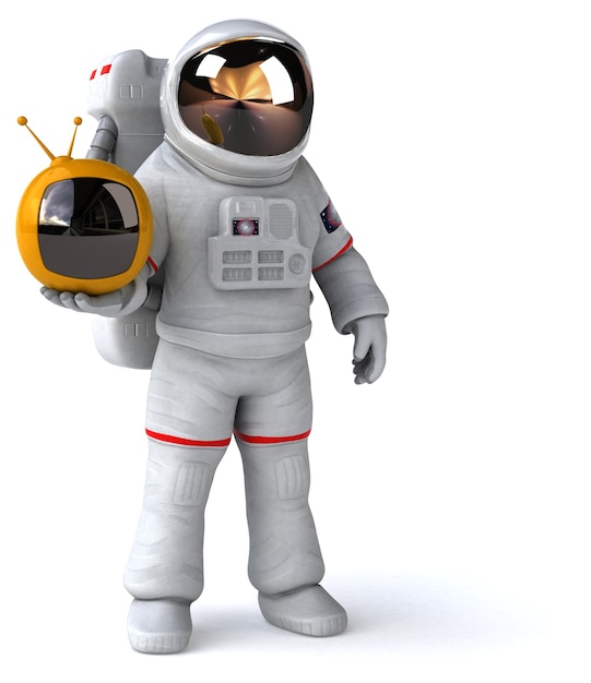 Illustrazione divertente dell'astronauta
