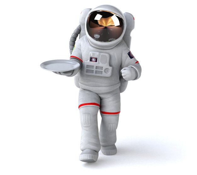 Illustrazione divertente dell'astronauta