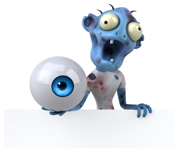 Illustrazione divertente delle zombie 3D