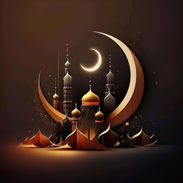 Illustrazione estetica del Ramadan