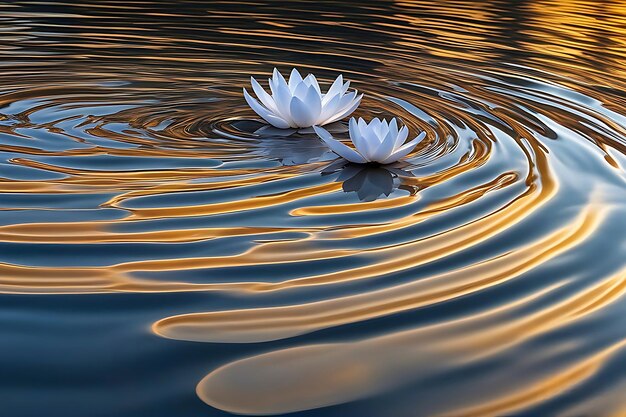 Illustrazione fotografica di una goccia d'acqua sullo sfondo dell'amore che vola con un mazzo di cuori di palloncini blu