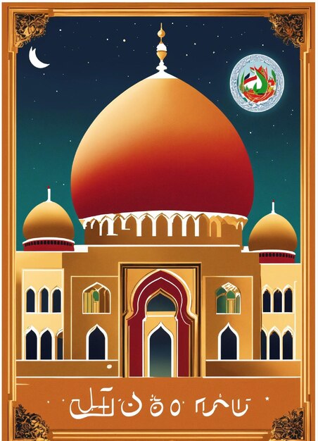 Illustrazione grafica del magnete souvenir delle UAE