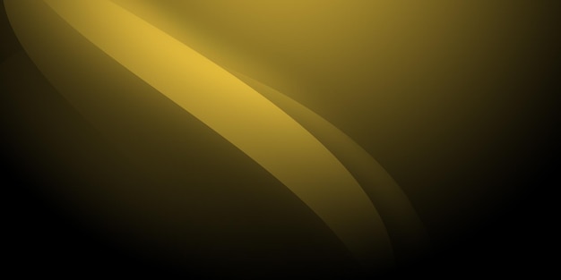 Illustrazione grafica oro scuro carta da parati a curva dorata modello per la copertina di un sito web