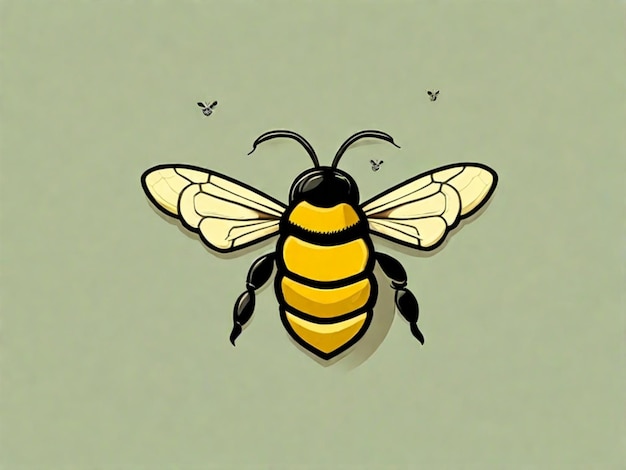 illustrazione isolata dell'ape e dell'alveare per i bambini