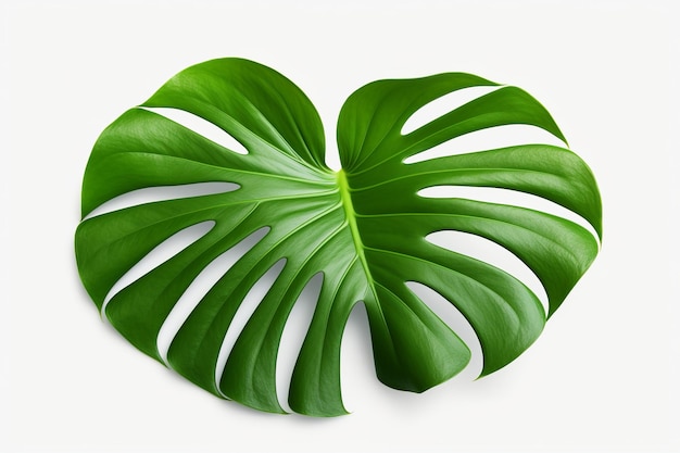 illustrazione isolata di foglia di monstera tropicale png sfondo bianco