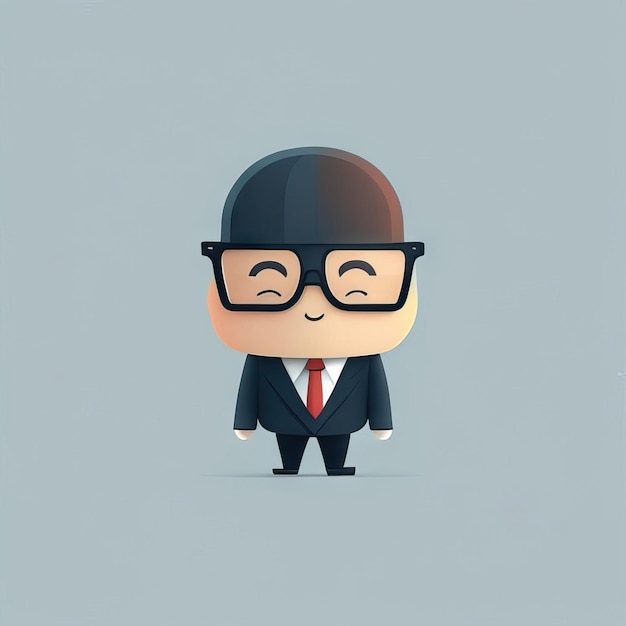 Illustrazione minimalista dell'uomo d'affari