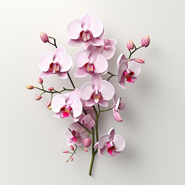 illustrazione orchidee in perfetta armonia