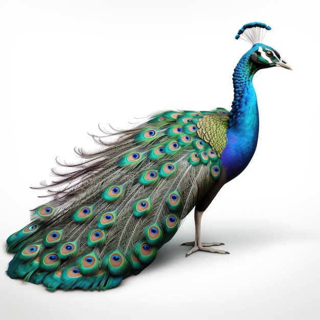 illustrazione peacock immagine bianca