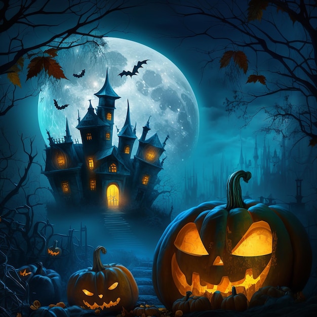 Illustrazione per halloween Generativo Ai