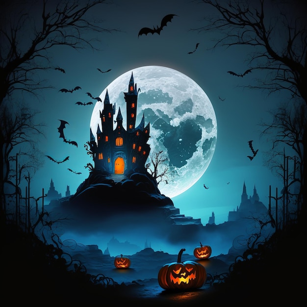 Illustrazione per halloween Generativo Ai