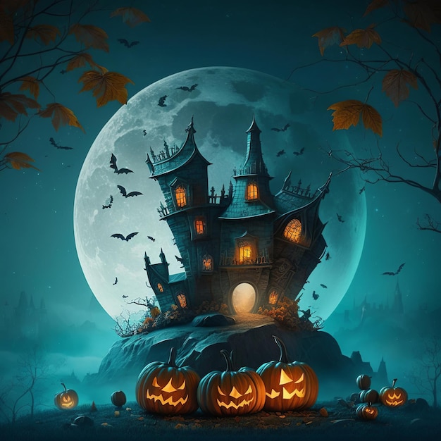 Illustrazione per halloween Generativo Ai