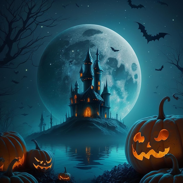 Illustrazione per halloween Generativo Ai