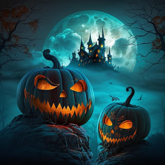 Illustrazione per halloween Generativo Ai