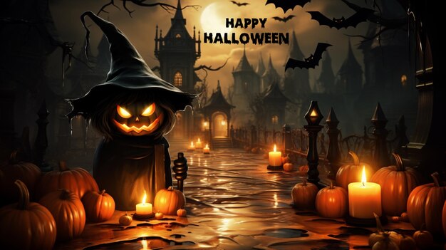 Illustrazione per halloween Generativo Ai