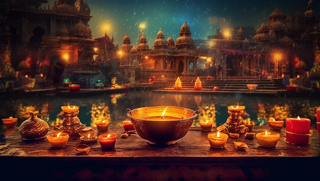 Illustrazione per Happy Diwali Generative Ai