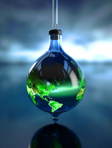 Illustrazione per lo sfondo della Giornata mondiale dei biocarburanti 10 agosto