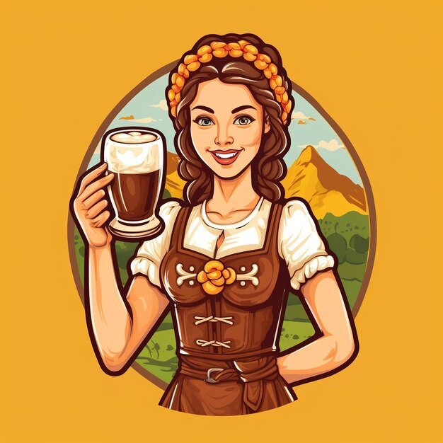 illustrazione piatta dell'oktoberfest