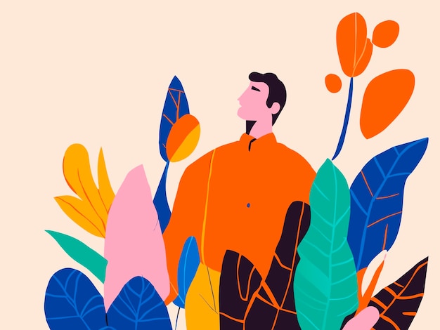 Illustrazione piatta disegnata a mano in stile Matisse