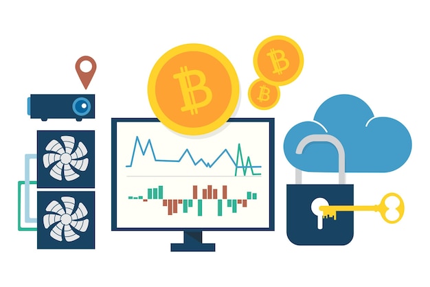 Illustrazione png di Bitcoin sullo sfondo trasparente