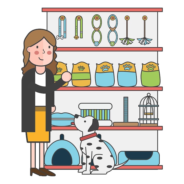 Illustrazione png di pet shop sfondo trasparente