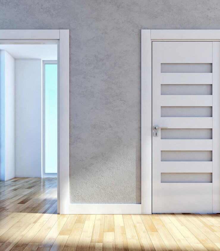 Illustrazione Rendering 3D di grandi interni moderni e luminosi di lusso Computer mockup per soggiorno in formato digitale