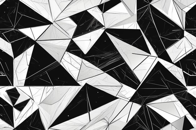 Illustrazione semplice in bianco e nero modello di sfondo geometrico astratto