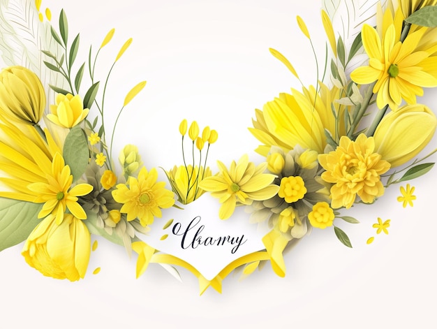 illustrazione Sfondo della Festa della Donna in giallo