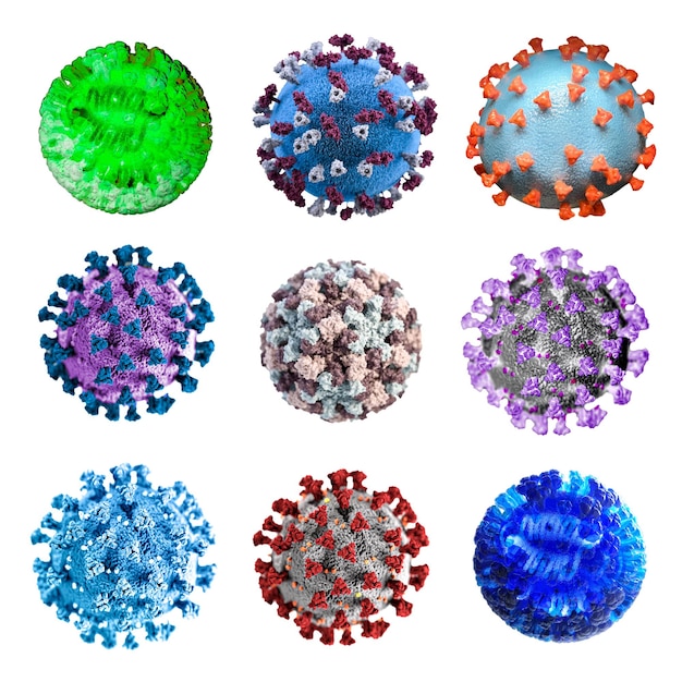 Illustrazione ultrastrutturale di coronavirus e altri virus infettivi trasparenti png