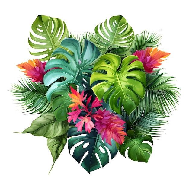 illustrazione vegetazione tropicale illustrazione fogliame tropicale piante tropicali illustrazione di piante ex