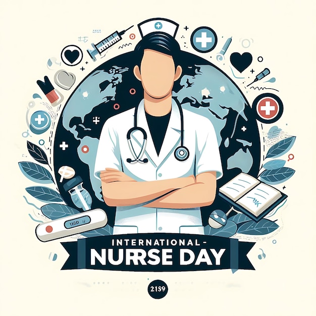 Illustrazione vettoriale della Giornata internazionale delle infermiere