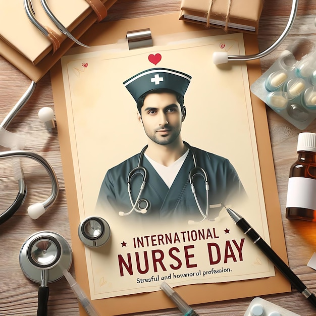 Illustrazione vettoriale della Giornata internazionale delle infermiere