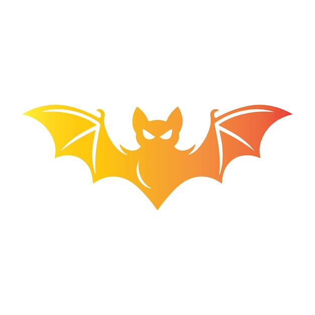 illustrazione vettoriale della silhouette di pipistrello di Halloween