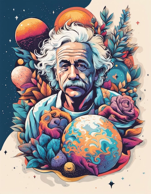 Illustrazione vettoriale di Einstein