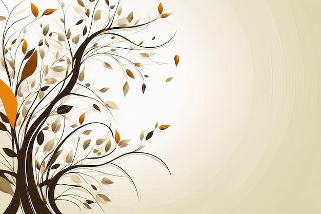 illustrazione vettoriale di rami di alberi con foglie e fiori illustrazione vettoriale di rami d'albero con