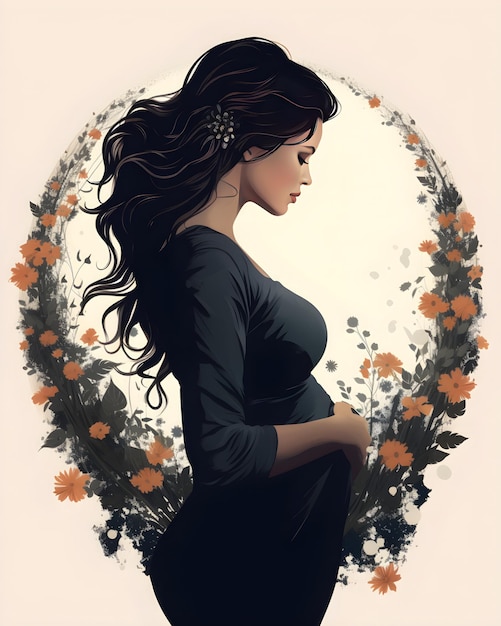 Illustrazione vettoriale per il mese della consapevolezza della perdita della gravidanza e del neonato