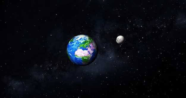 Illustrazione vettoriale piatta del pianeta EarthEarth nei raggi del sole Gli elementi di questa immagine sono forniti dalla NASA