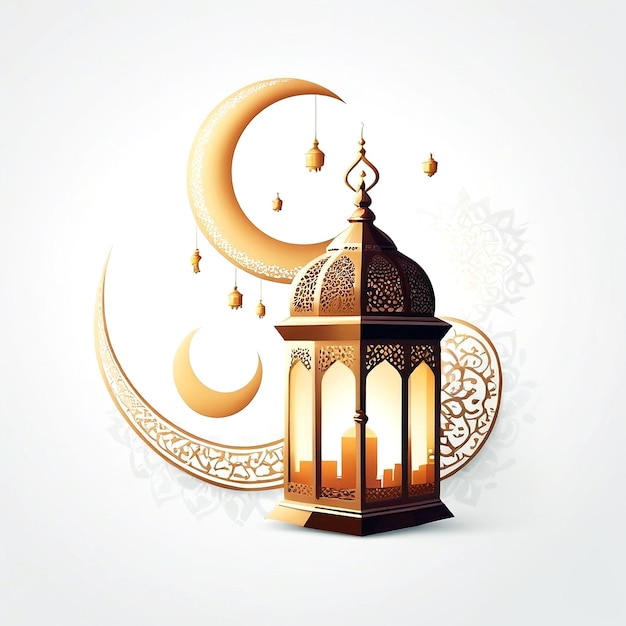 Illustrazioni con sfondo bianco del Ramadan