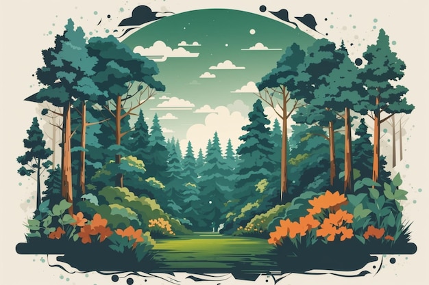 Illustrazioni della foresta