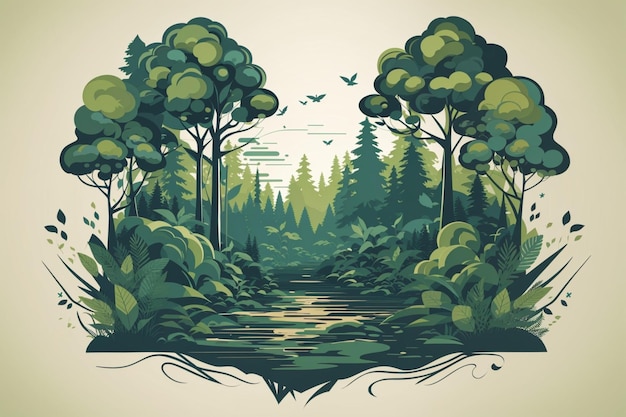 Illustrazioni della foresta