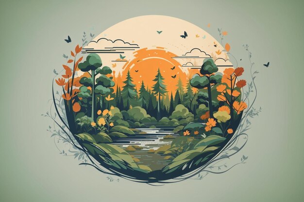 Illustrazioni della foresta