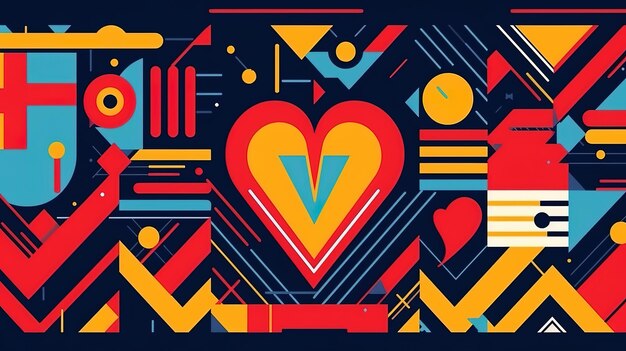 Illustrazioni di salute per la Giornata Mondiale del Cuore per il cuore e lo stetoscopio generate da AI