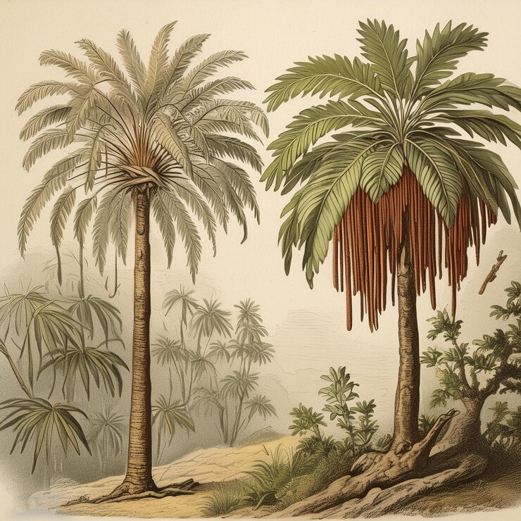 Illustrazioni digitali di alberi