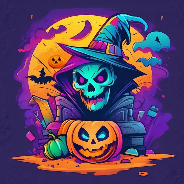 illustrazioni divertenti di Halloween