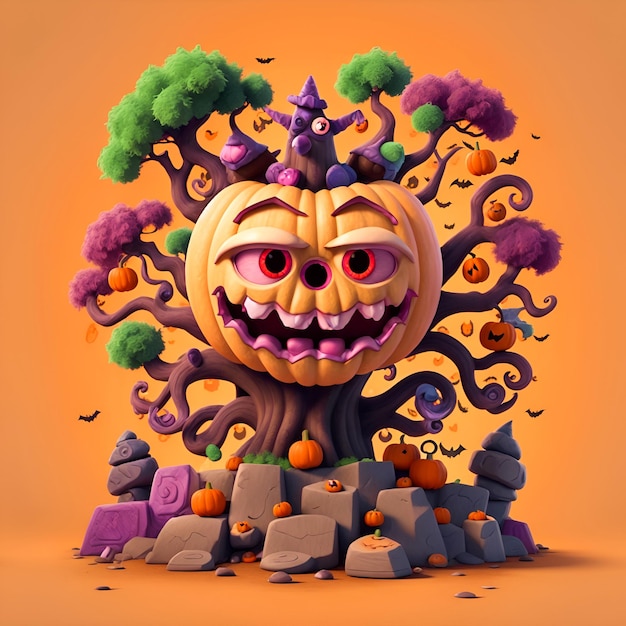 illustrazioni divertenti di Halloween