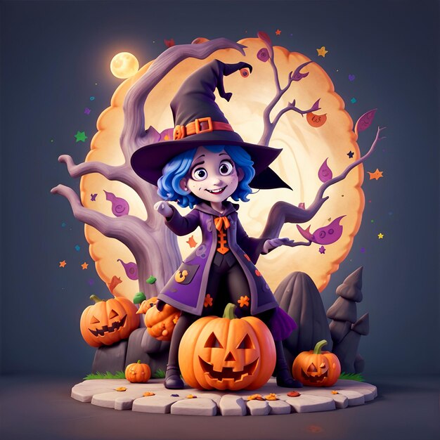 illustrazioni divertenti di Halloween